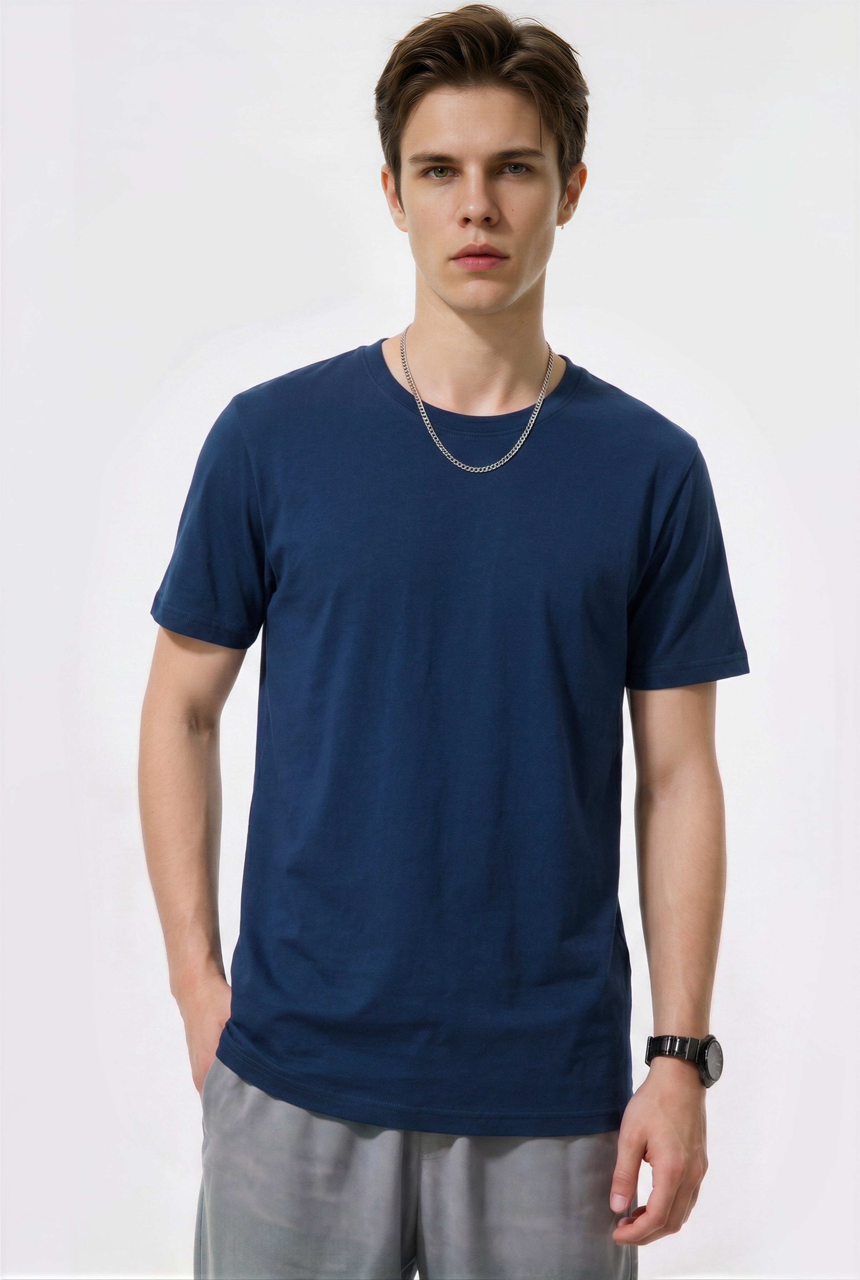 Umakeo 200g full cotton t-shirt for men/women Various color